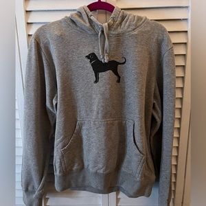 Black Dog- Grey Logo Hoodie